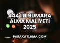 444'lü Numara Alma Maliyeti 2025