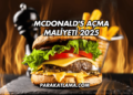 McDonald's Açma Maliyeti 2025