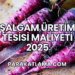 Şalgam Üretim Tesisi Maliyeti 2025