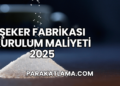 Şeker Fabrikası Kurulum Maliyeti 2025