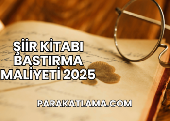 Şiir Kitabı Bastırma Maliyeti 2025