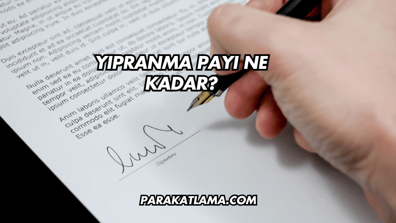 Yıpranma Payı Ne Kadar?