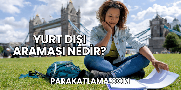 Yurt Dışı Araması Nedir?